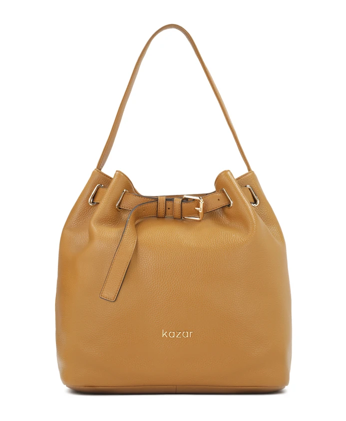 

Свободная кожаная сумка Kazar, коричневый