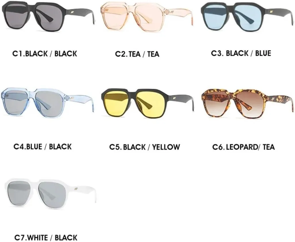 

Солнцезащитные очки с защитой UV400 | Желто-синяя оправа "кошачий глаз" | Для женщин и мужчин, для занятий спортом на открытом воздухе и вождения DSVIGF, 05