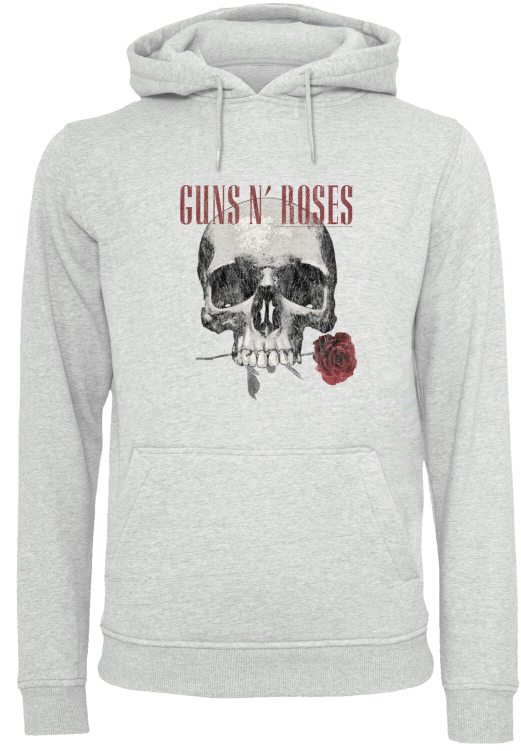 

Пуловер F4NT4STIC Hoodie Guns 'n' Roses Flower Skull Rock Musik Band, цвет grau meliert