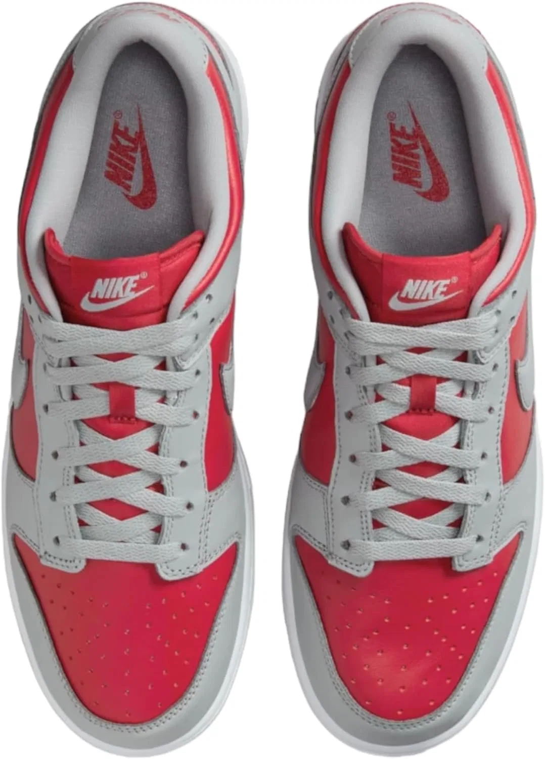 Кроссовки Nike Dunk Low, мужские, цвет Varsity Red Silver White — фото 4