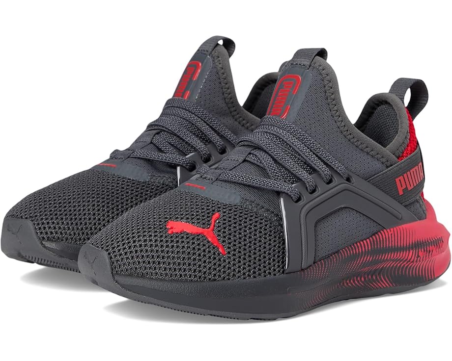 

Кроссовки PUMA Kids Softride Enzo Alternative Closure Shoes, цвет Dusky Gray/For All Time Red
