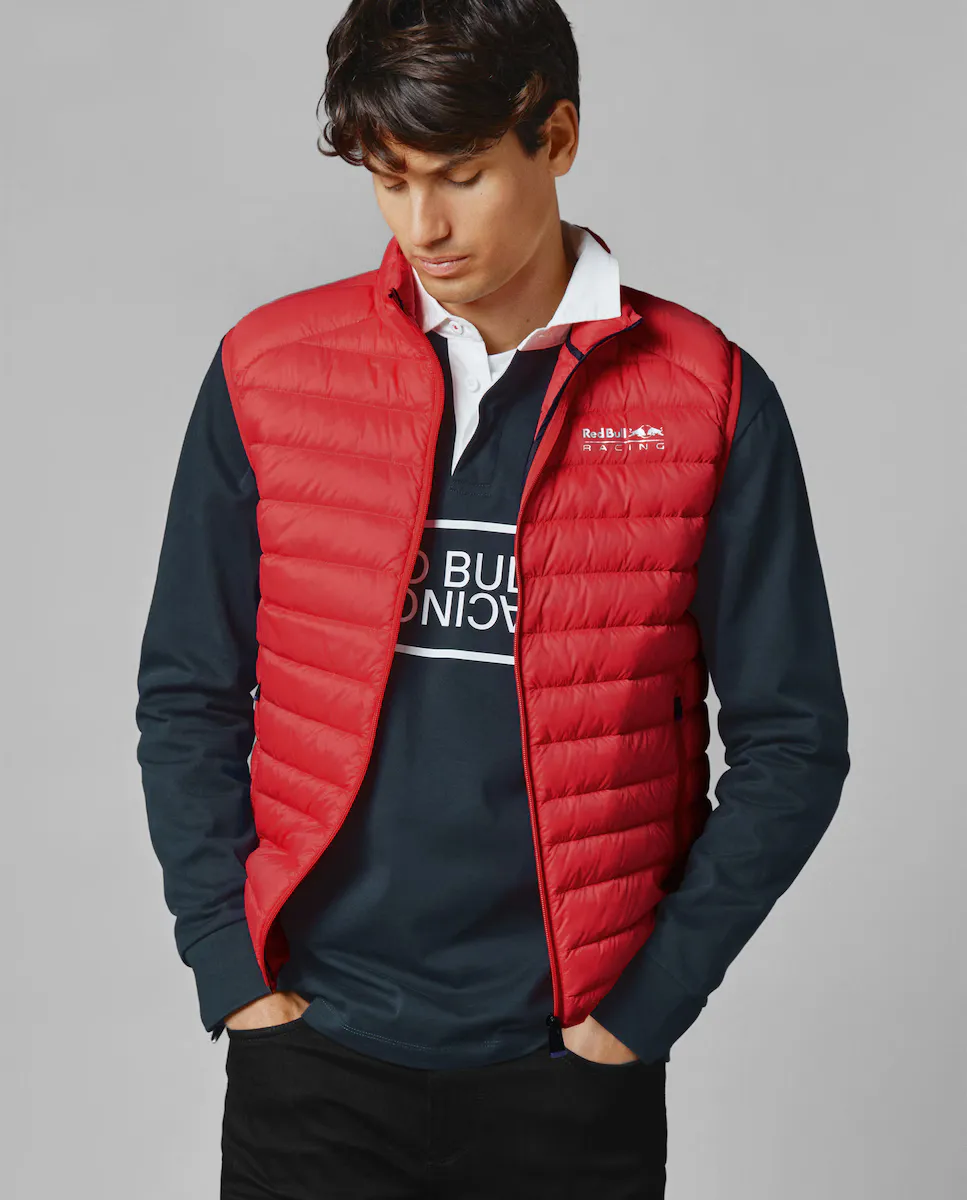 

Стеганый жилет унисекс с принтом логотипа Pepe Jeans, красный