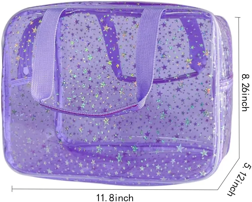 Водонепроницаемая косметичка из ПВХ со звездным узором Toteprint, B025-284-16 — фото 2