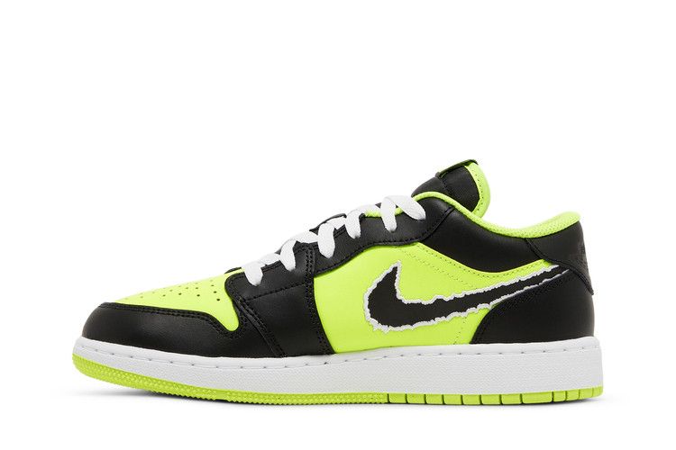 Кроссовки Air Jordan Air Jordan 1 Low SE GS 'Big Cat Energy', зеленый — фото 4