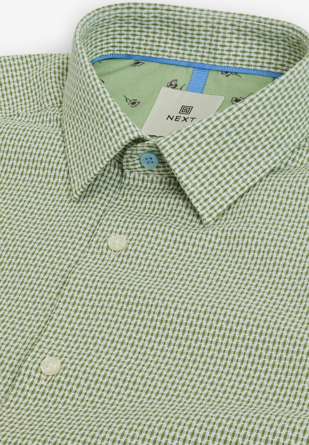 

Рубашка TEXTURED SHORT SLEEVE- REGULAR FIT Next, зеленый