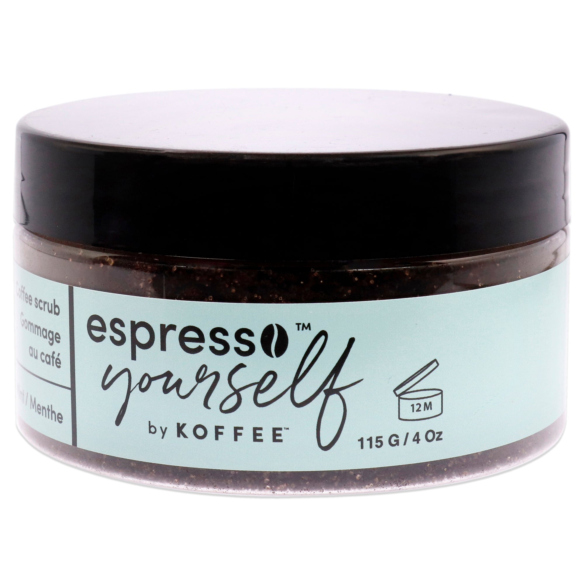 Кофейный скраб «Мята» от Koffee Beauty для мужчин и женщин - скраб 4 унции Koffee Beauty, мятный — фото 2