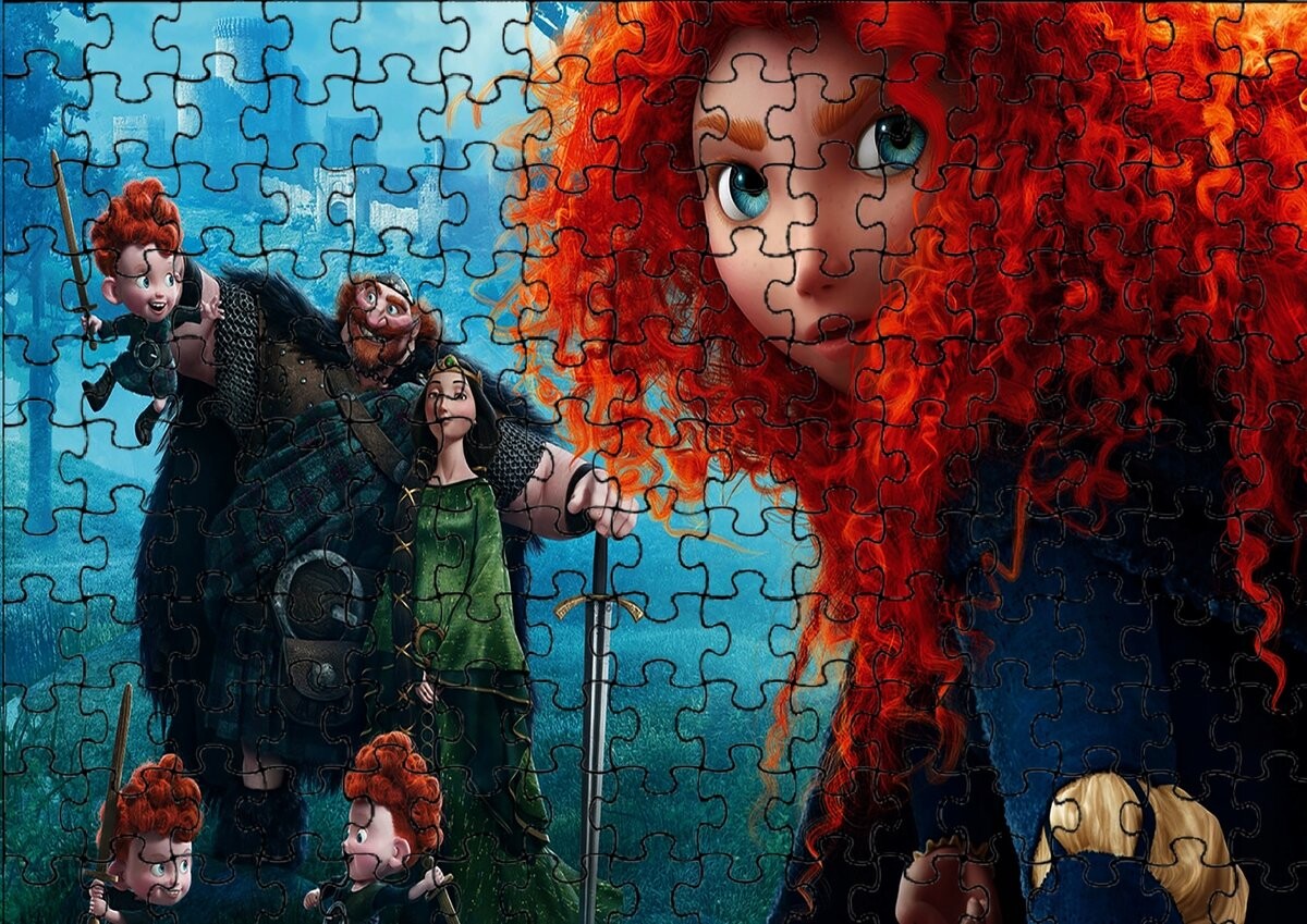 

Пазл 120 деталей: Принцессы + Сумка с принтом bez marki