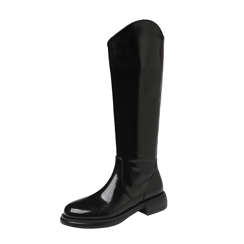 Yeezyy Reezy Черные женские высокие сапоги, цвет Black
