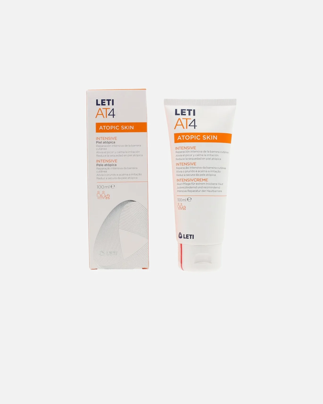 Лосьон для тела Leti AT4, интенсивный крем для атопической кожи Leti Leti Pharma, 100 мл