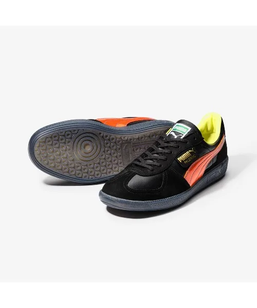 Мужские/женские кроссовки из натуральной кожи PUMA PALERMO MIJ KL SPORT чёрные — фото 3