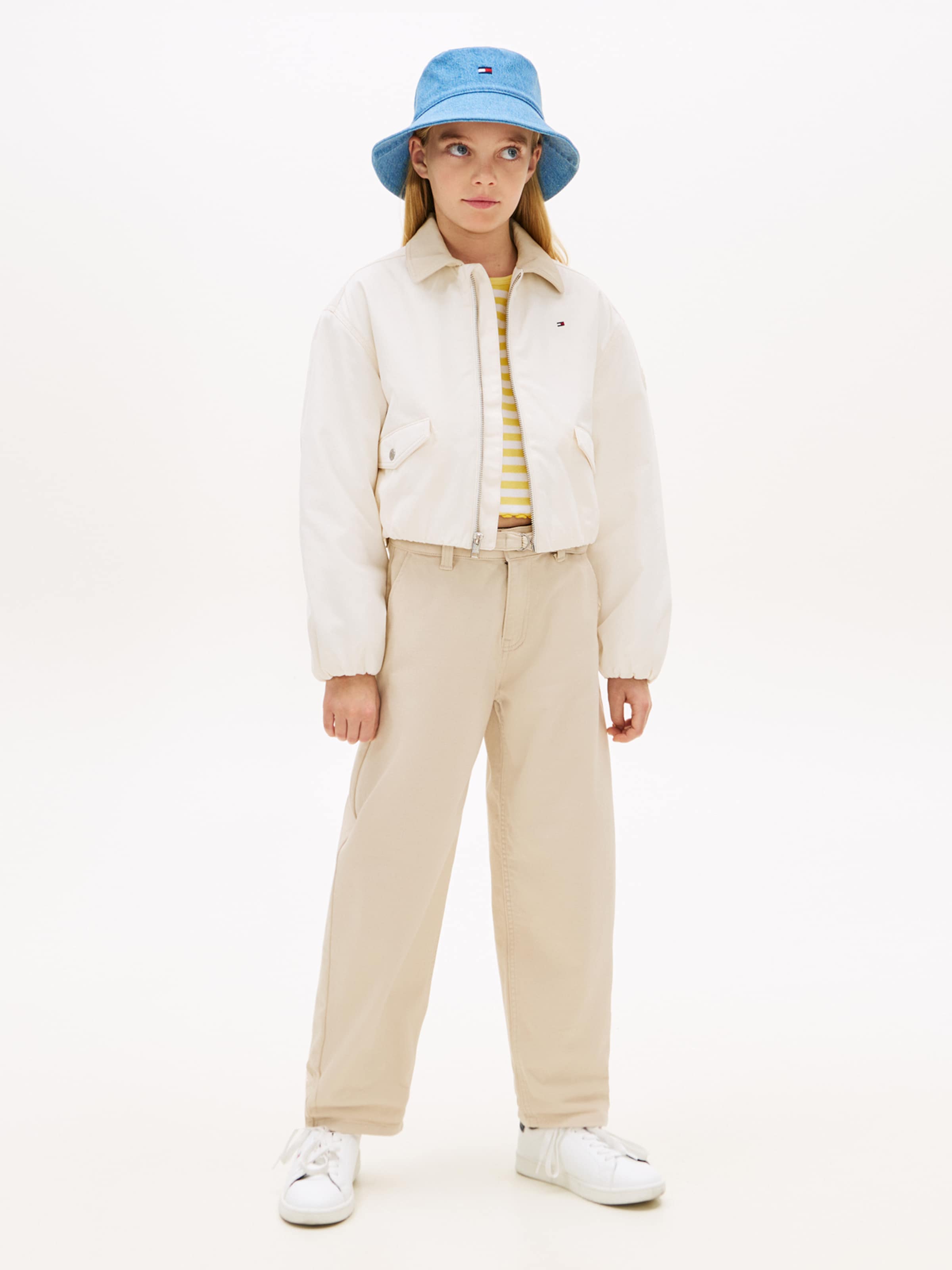 TOMMY HILFIGER Куртка для межсезонья в шерсти White — фото 4