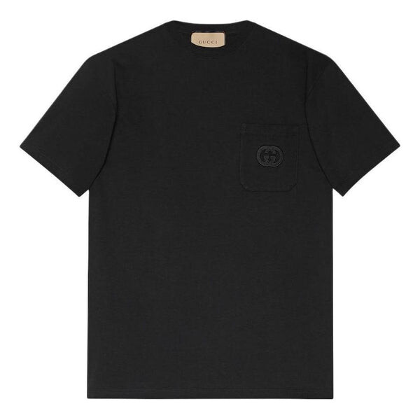 

Футболка cotton jersey t-shirt with patch 'black' Gucci, черный