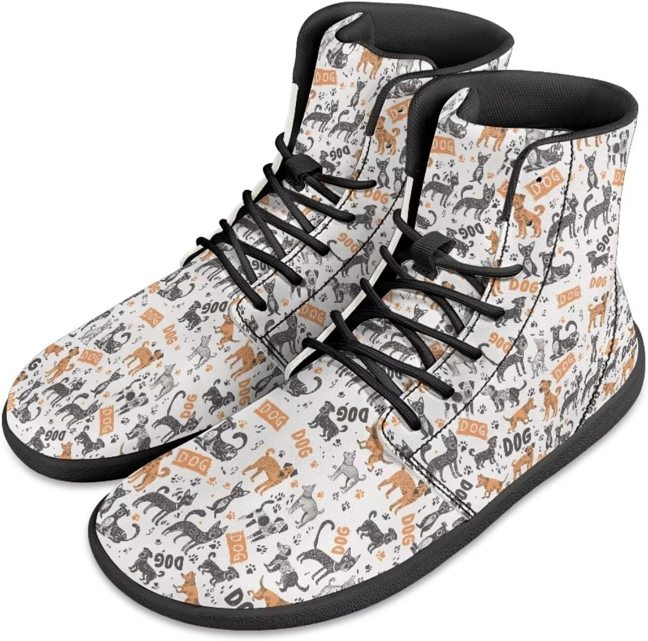 

Мужские кроссовки Jeiento, обувь с нулевым перепадом для ходьбы, минималистичная обувь для мужчин, повседневная спортивная обувь, Cartoon Dog