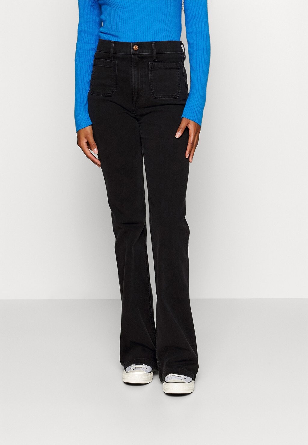 

Джинсы-клеш 70S TAYLORSON Gap, цвет basic black