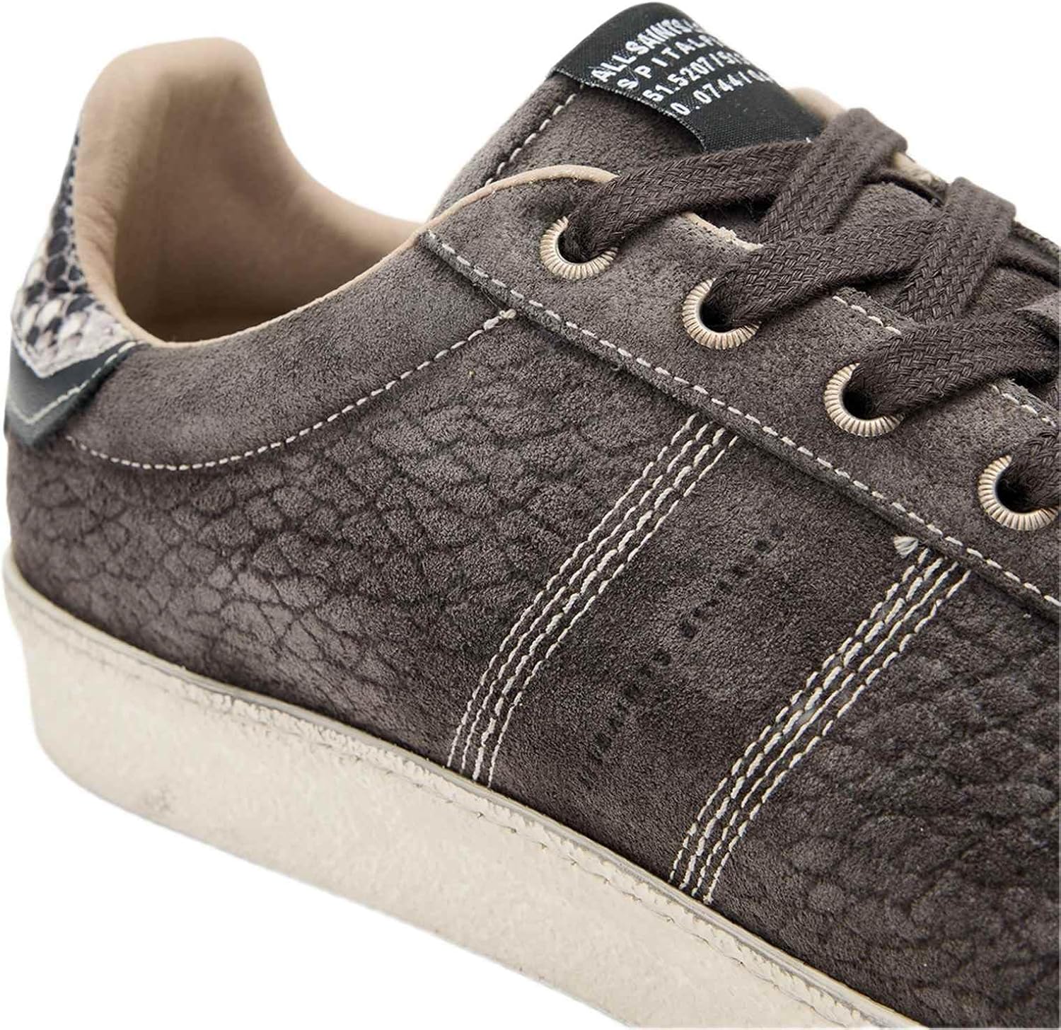 Мужские кроссовки AllSaints Leon Low Top, серый — фото 4