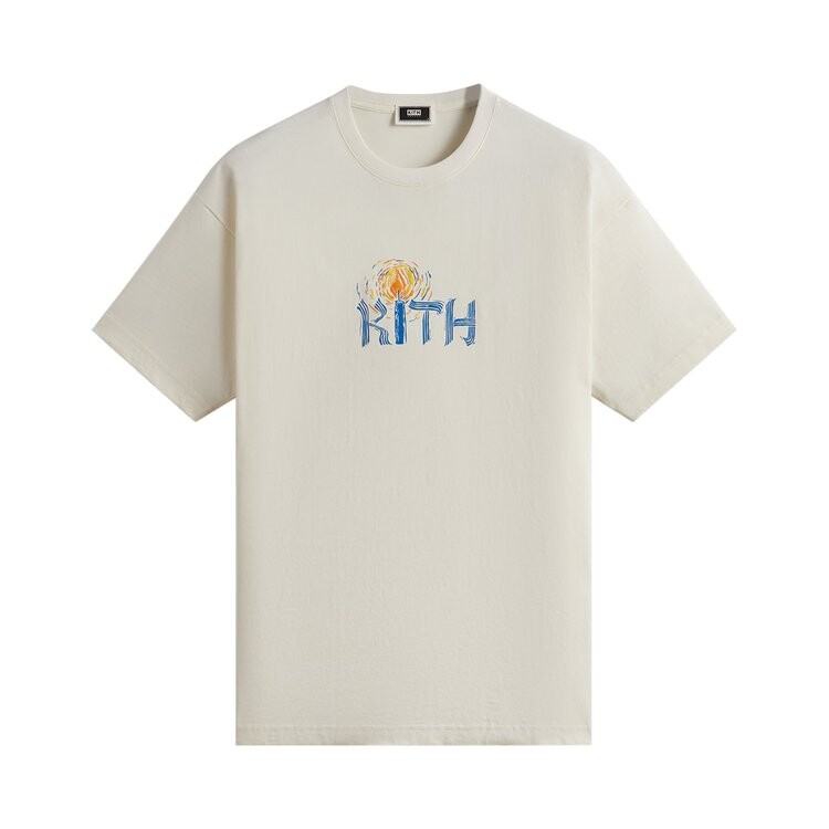 

Футболка Kith Treats Hanukkah Shamash 'Sandrift', кремовый, Бежевый, Футболка Kith Treats Hanukkah Shamash 'Sandrift', кремовый