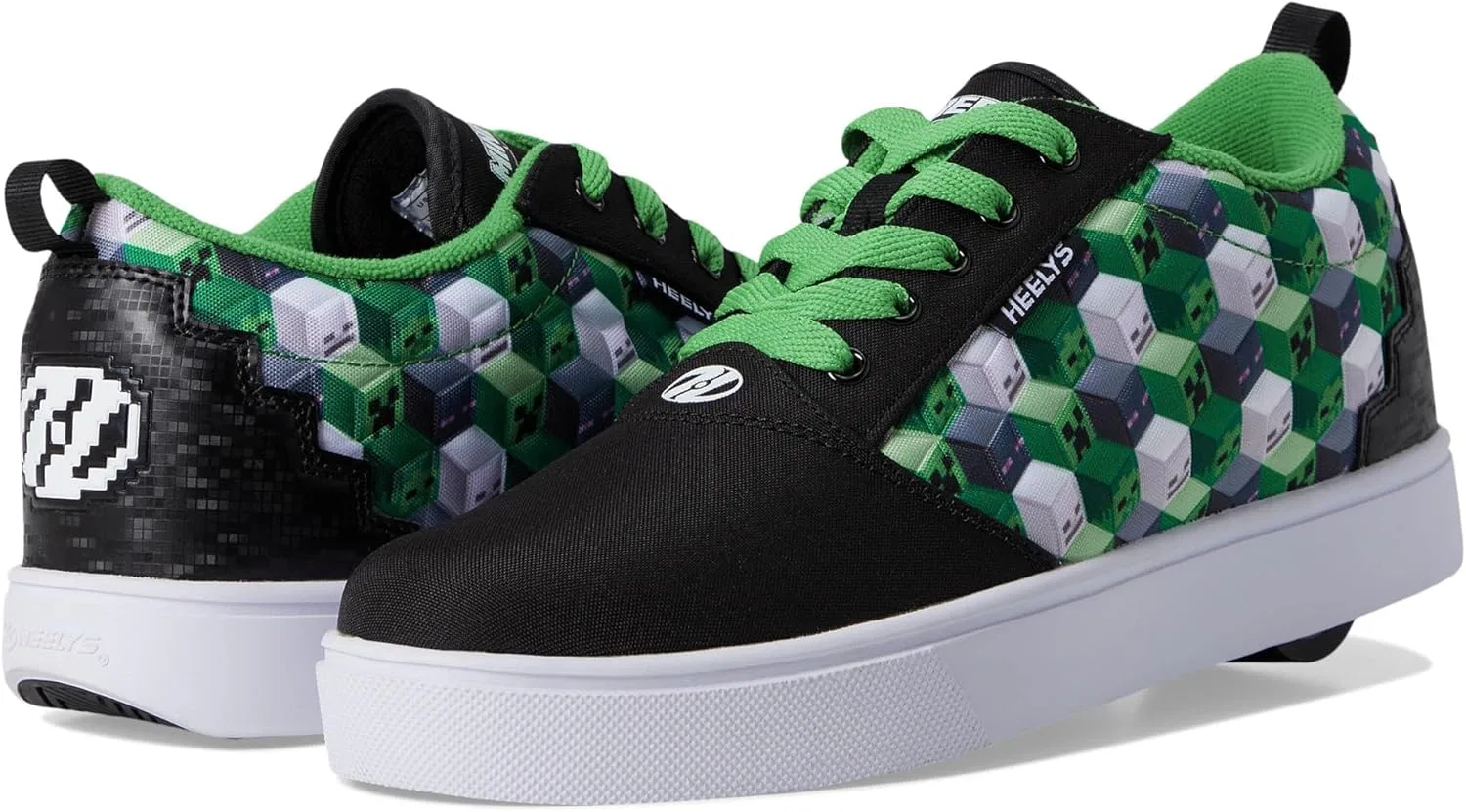 Мужские роликовые кроссовки Heelys Minecraft Pro 20 на колесиках, Green