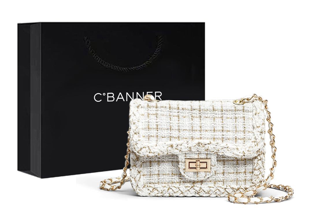 

Qianbaidu C°Banner C°BANNER Женская сумка через плечо, Белый