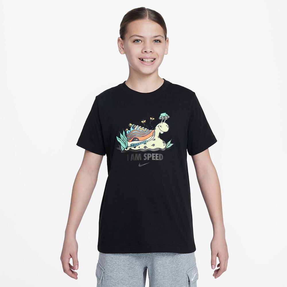 

Футболка Nike с рисунком улитки для детей 8–20 лет, цвет Black Snail
