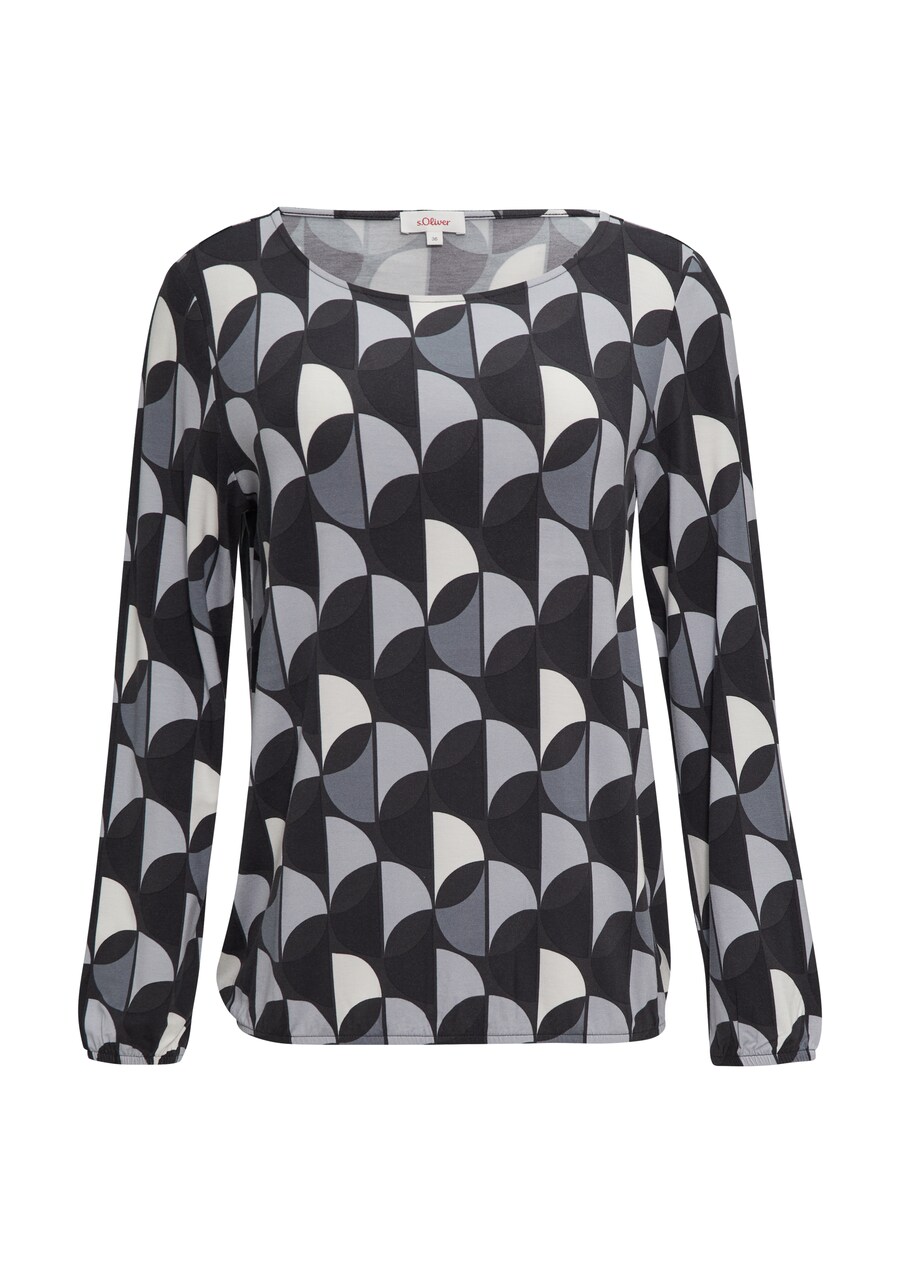 

Лонгслив s.Oliver, Grey/Light grey