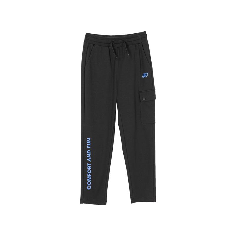 Детские вязаные спортивные штаны Moderate Skechers, carbon черный — фото 3