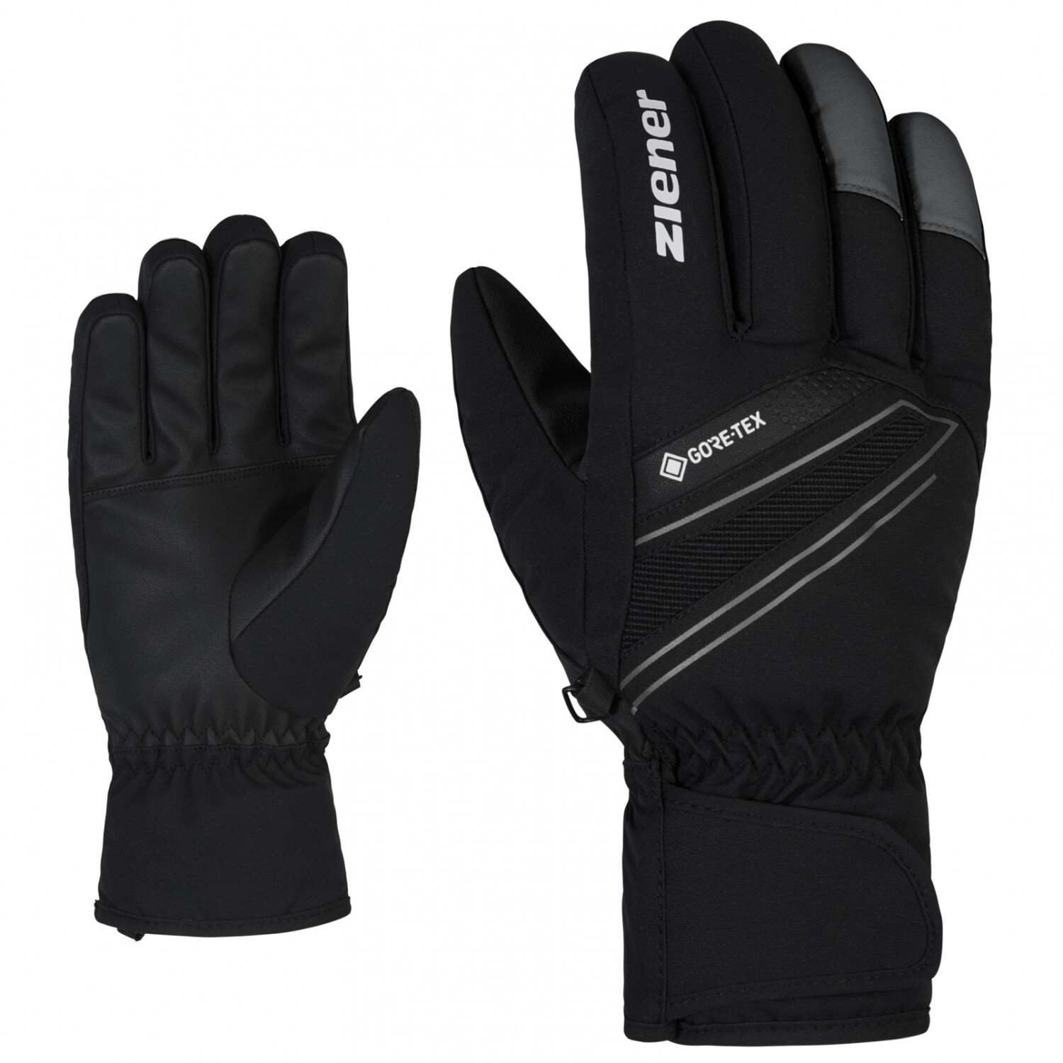 

Перчатки Ziener Gunar GTX Glove Ski Alpine, цвет Black/Magnet