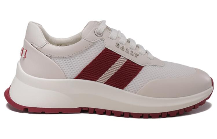 Кроссовки BALLY Lifestyle Shoes Women's Low-top Red, белый/красный — фото 2