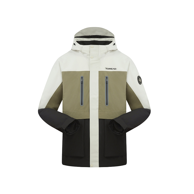 

TOREAD Ветровка Куртка Зимнее пальто Унисекс, Polar White Teak Green Black