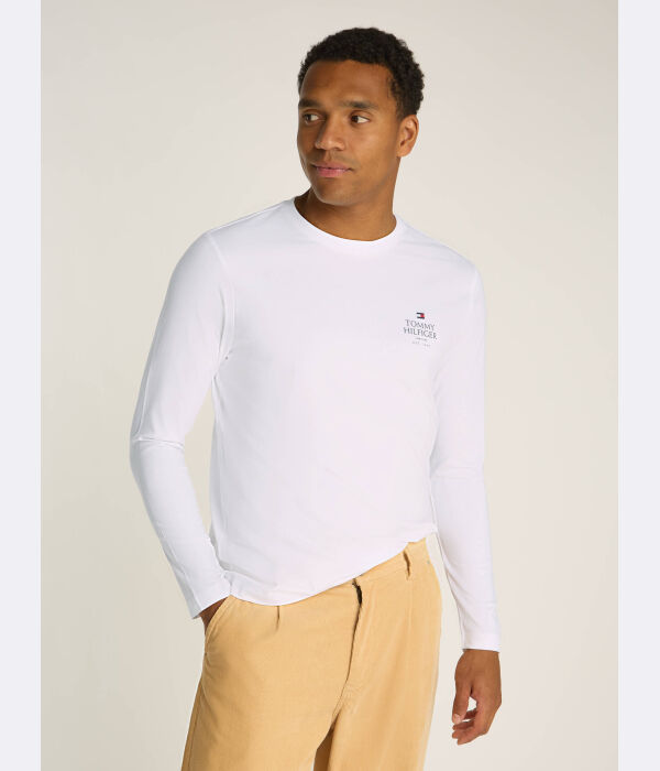 

Лонгслив мужской Tommy Hilfiger Regular Fit, белый