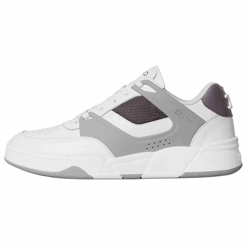 CELINE Trainer CT 09 Cow Leather Low top Skateboard Shoes мужские серые
