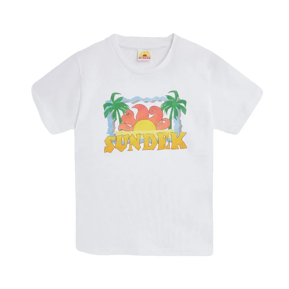 

Футболка Sundek Archival palm print, белый