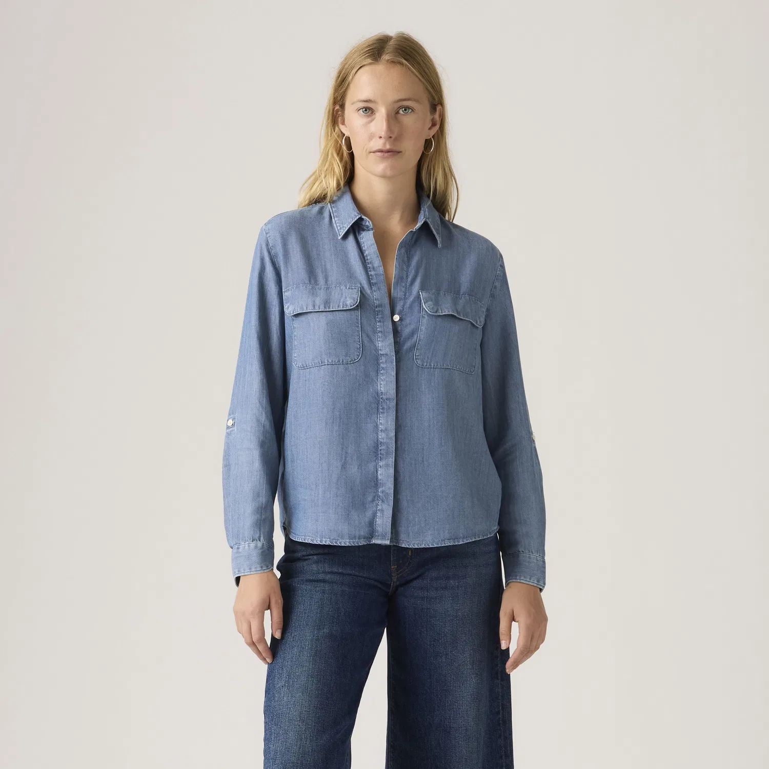Рубашка Элейн в стиле "утилитарная" Levi's, Medium Wash — фото 3
