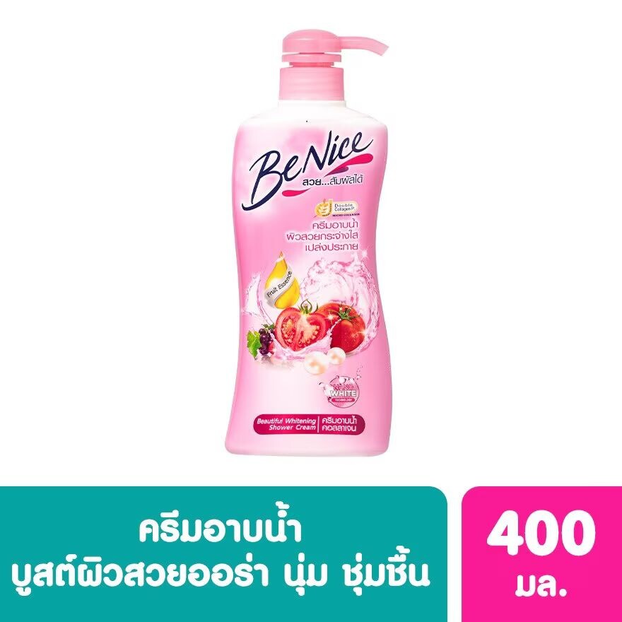

Benice Крем для душа Beautiful Whitening 400 мл. ครีมอาบน้ำ, Pink