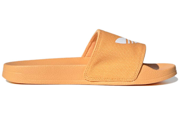 Тапочки adilette lite slide 'hazy orange' Adidas, оранжевый — фото 2