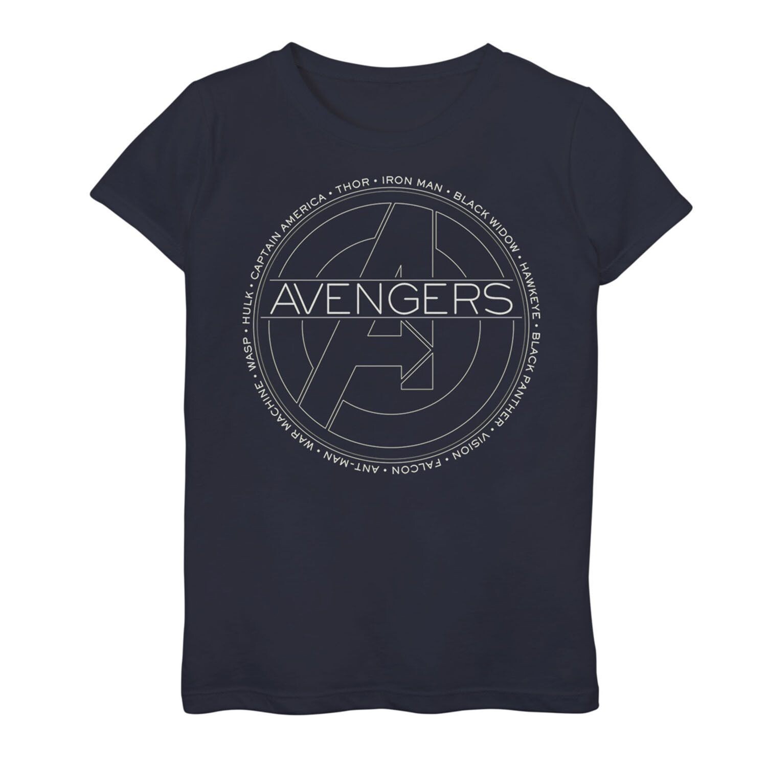 

Футболка с надписью «Marvel Avengers Heroes» для девочек 7–16 лет Licensed Character
