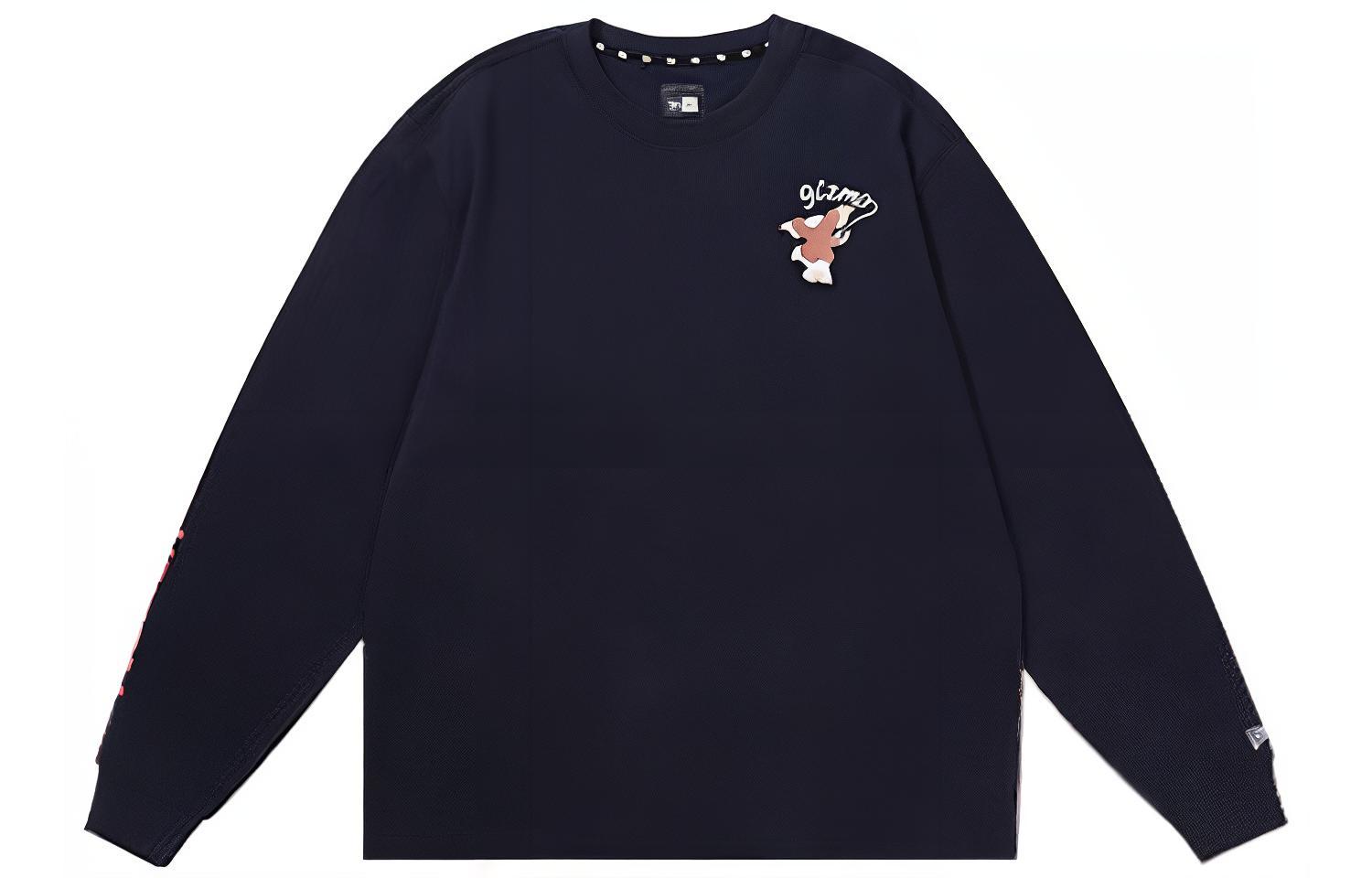 

New Era FW22 Crew Neck Fitted Long-Sleeved T-Shirt Unisex Navy Blue