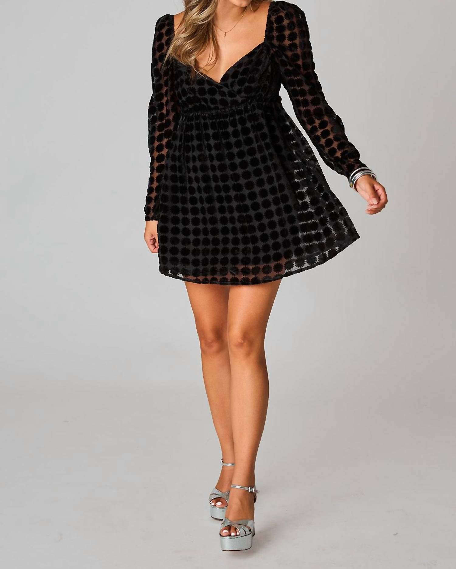 

Мини-платье Fallon Babydoll в готическом стиле BUDDYLOVE, цвет goth