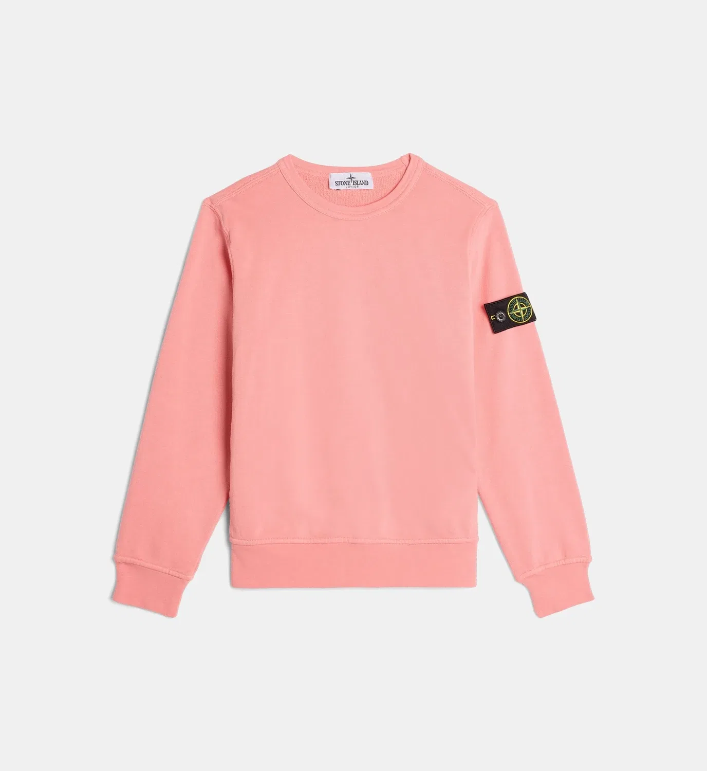 Фирменная прямая толстовка из хлопка Stone Island, розовый