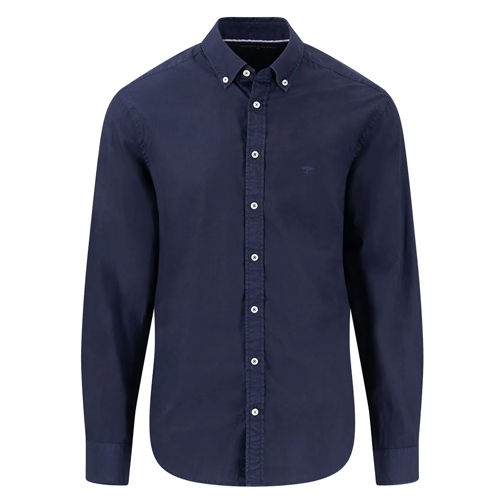 

Рубашка Fynch Hatton 15137010 Garment Dyed Poplin, синий
