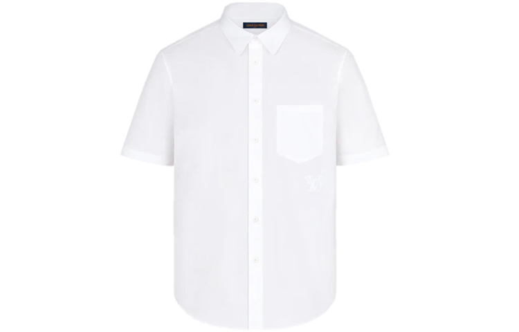 

Новые квартальные продукты LV Shirt Men White Louis Vuitton, белый