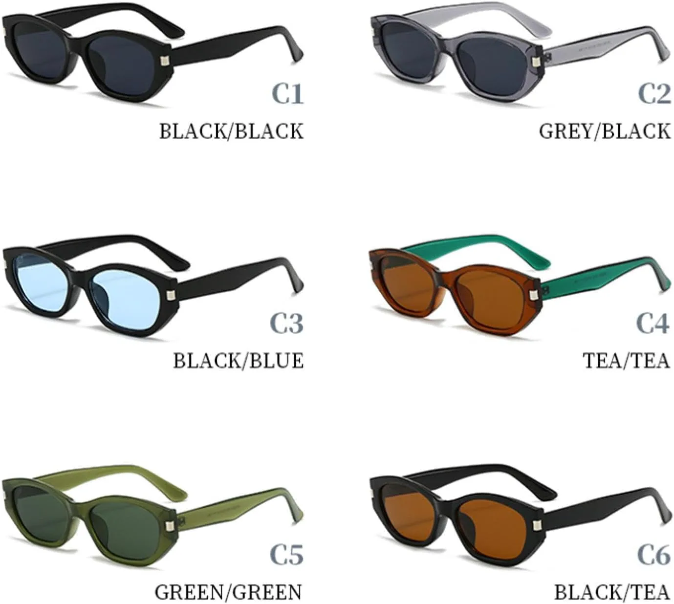 

Солнцезащитные очки с защитой от УФ-излучения UV400 | Легкая оправа | Для женщин и мужчин | Для занятий спортом на открытом воздухе и вождения DSVIGF, 4pcs Z09