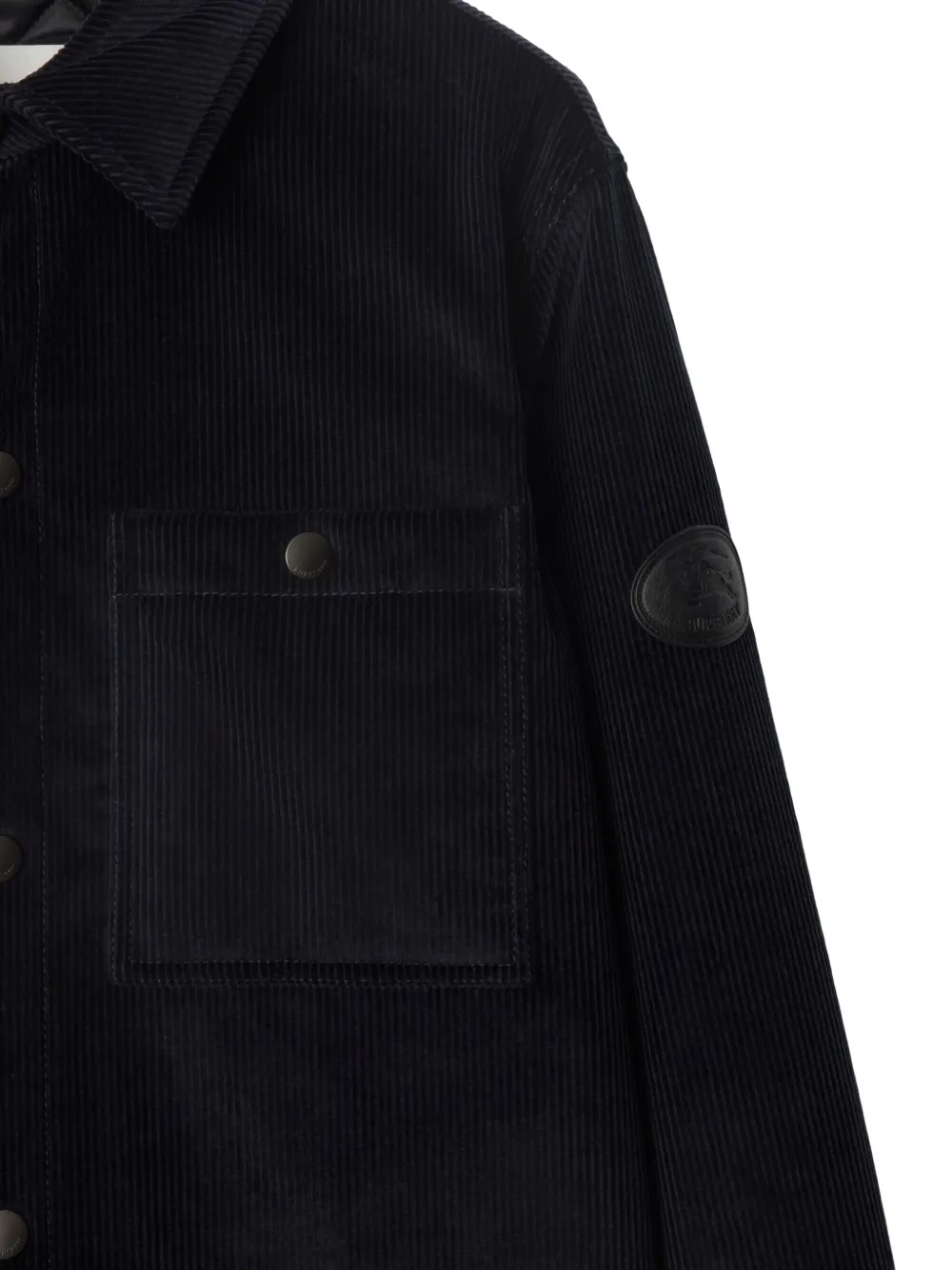Куртка вельветовая BURBERRY с принтом, синий — фото 2