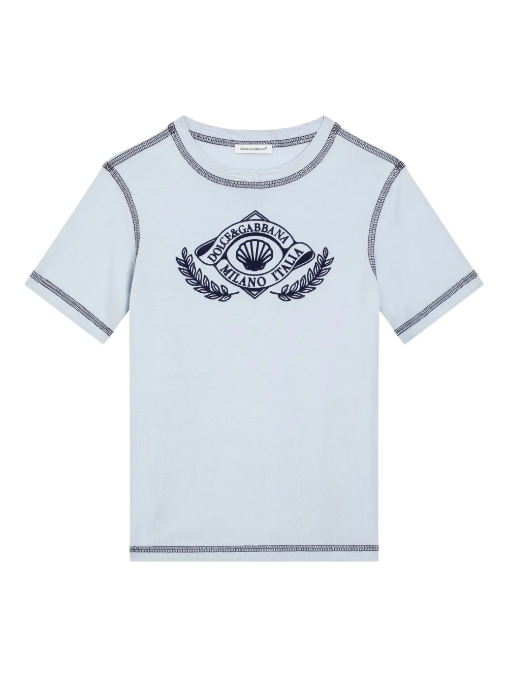 

Футболка с логотипом Dolce & Gabbana Kids, синий