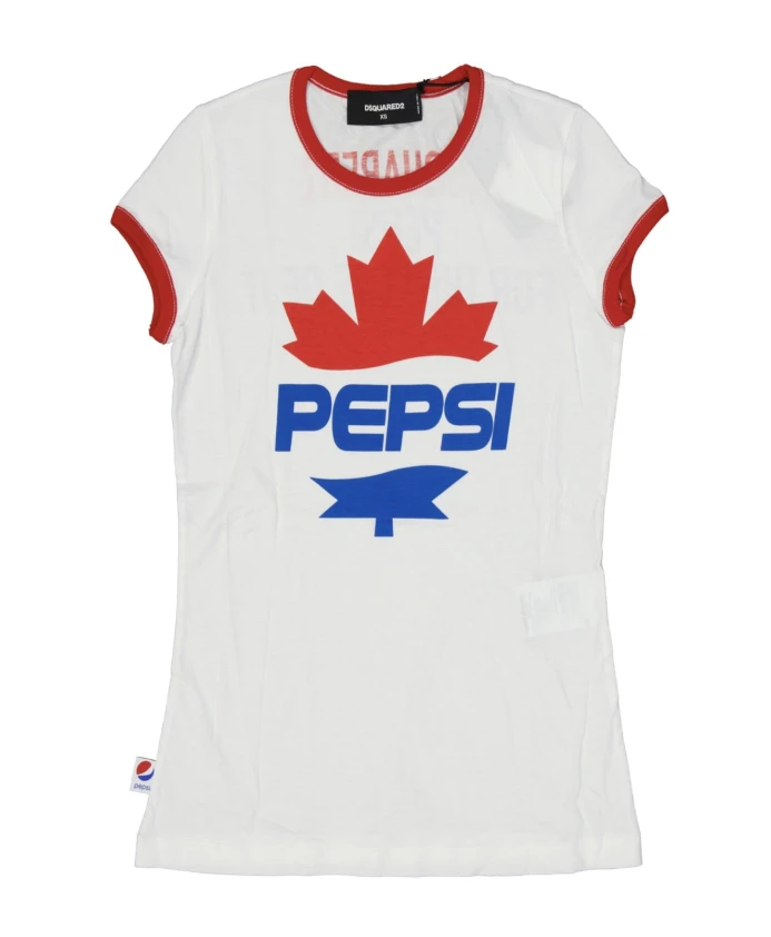

Хлопковая футболка с принтом Pepsi Dsquared2, белый