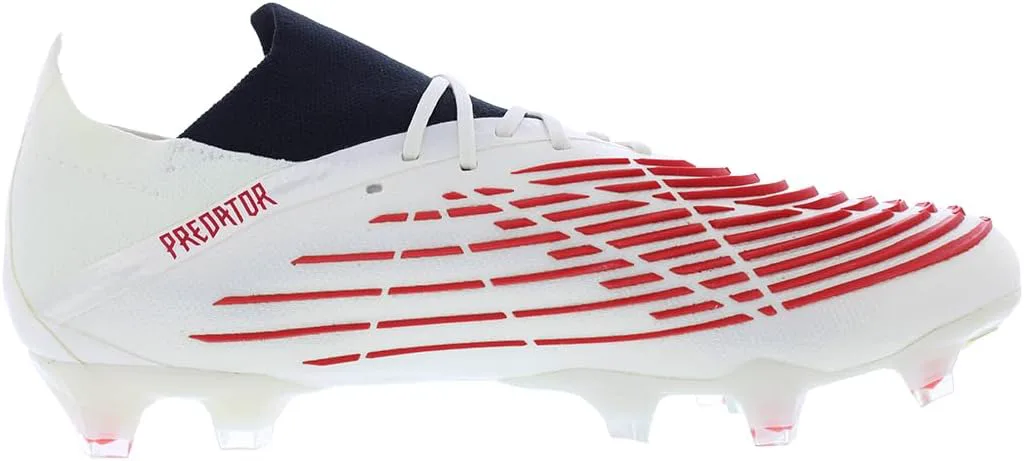 Футбольные бутсы Adidas Predator 18.4 FxG для мальчиков, белый/ярко-красный/металлик — фото 3