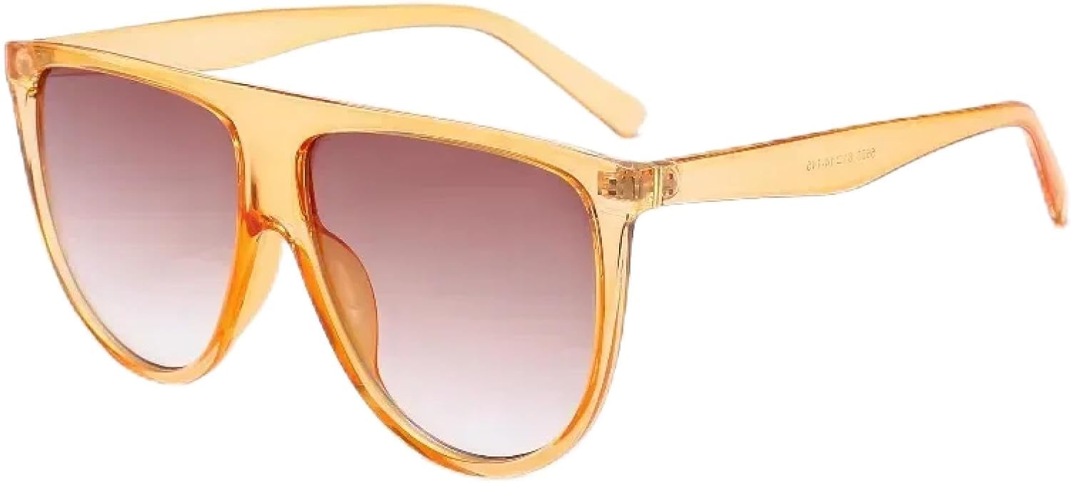 

Солнцезащитные очки с защитой от УФ-излучения UV400 | Большая оправа, плоские линзы с градиентным переходом | Для женщин и мужчин, для занятий спортом на открытом воздухе и вождения DSVIGF, Orange