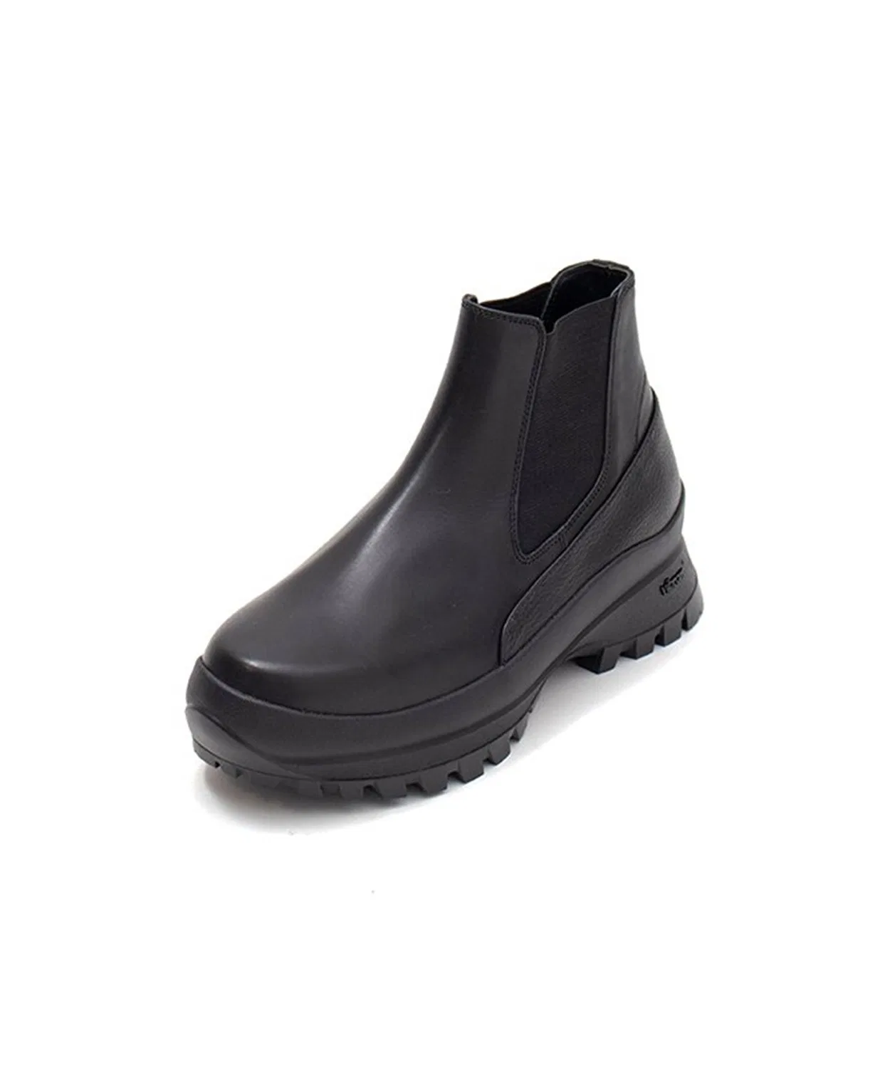Ботинки BRISTOL SIDEGORE из стеар-хайда на подошве Vibram, цвет чёрный — фото 4