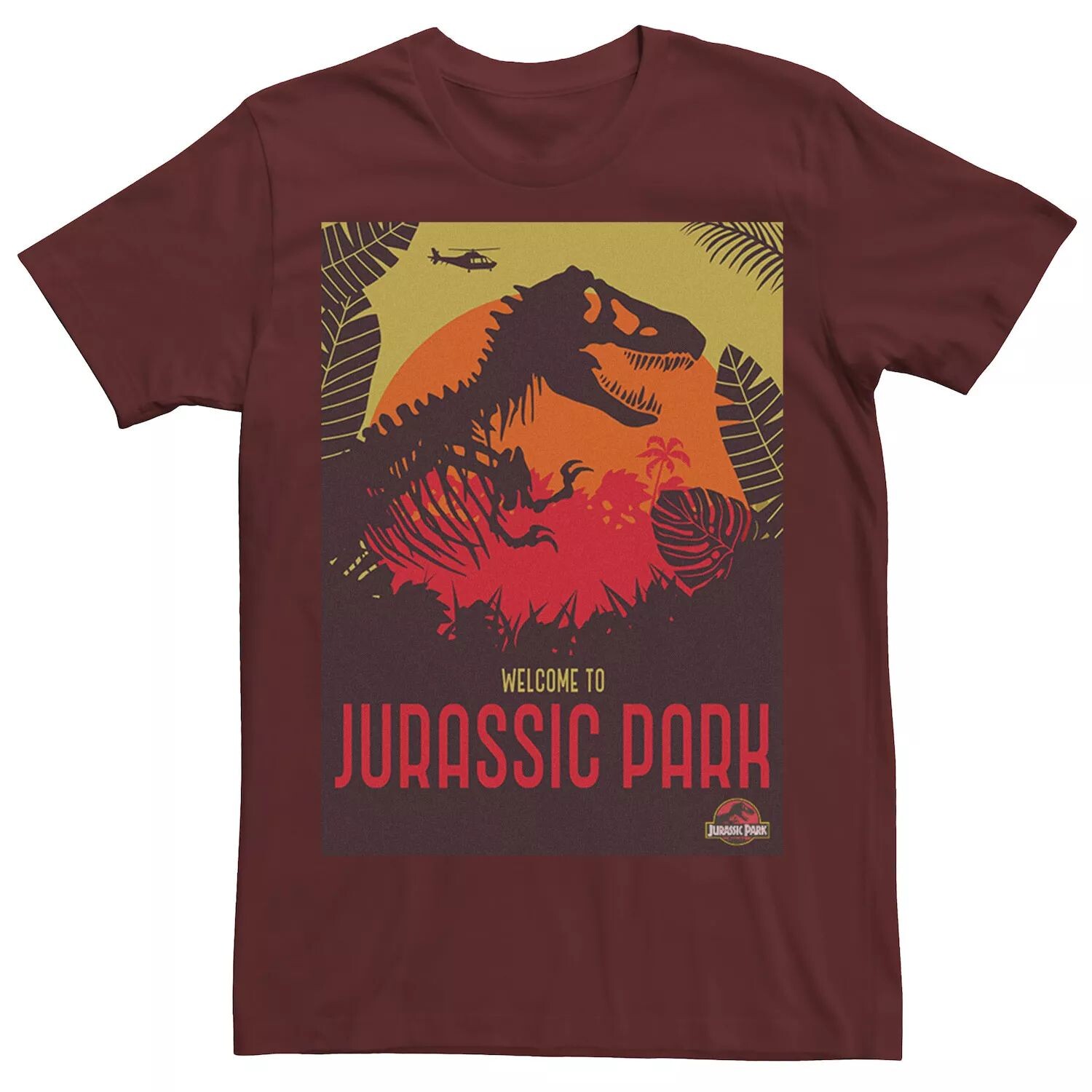 

Мужская футболка Jurassic Park Welcome T-Rex Sunset Licensed Character