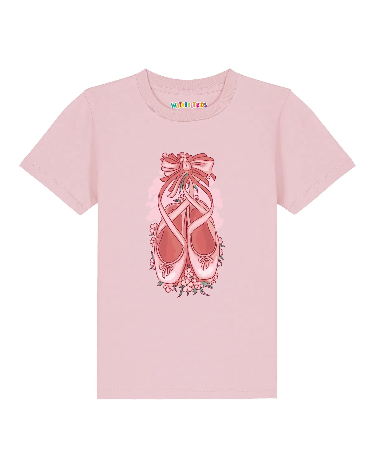 Детское хлопковое T-Shirt Ballettschuhe Wat? Apparel, розовый — фото 2