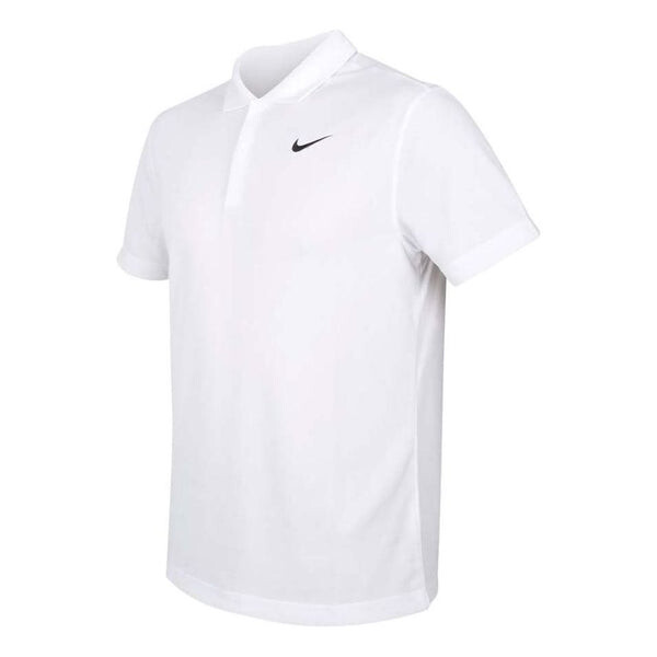 

Футболка men's small logo solid color short sleeve white polo shirt Nike, мультиколор